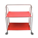1970s trolley Dinett in red orange