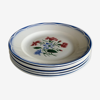 Earthenware plates from Sarreguemines Digoin