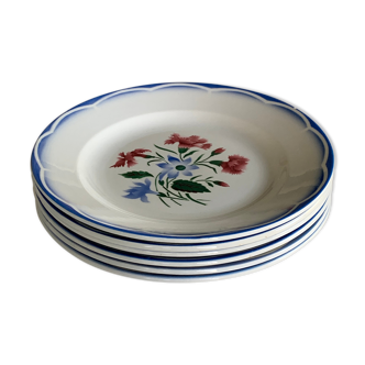 Earthenware plates from Sarreguemines Digoin