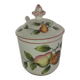 Vintage ceramic confit pot with spoon – 1950s