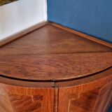 Corner marquetry cabinet