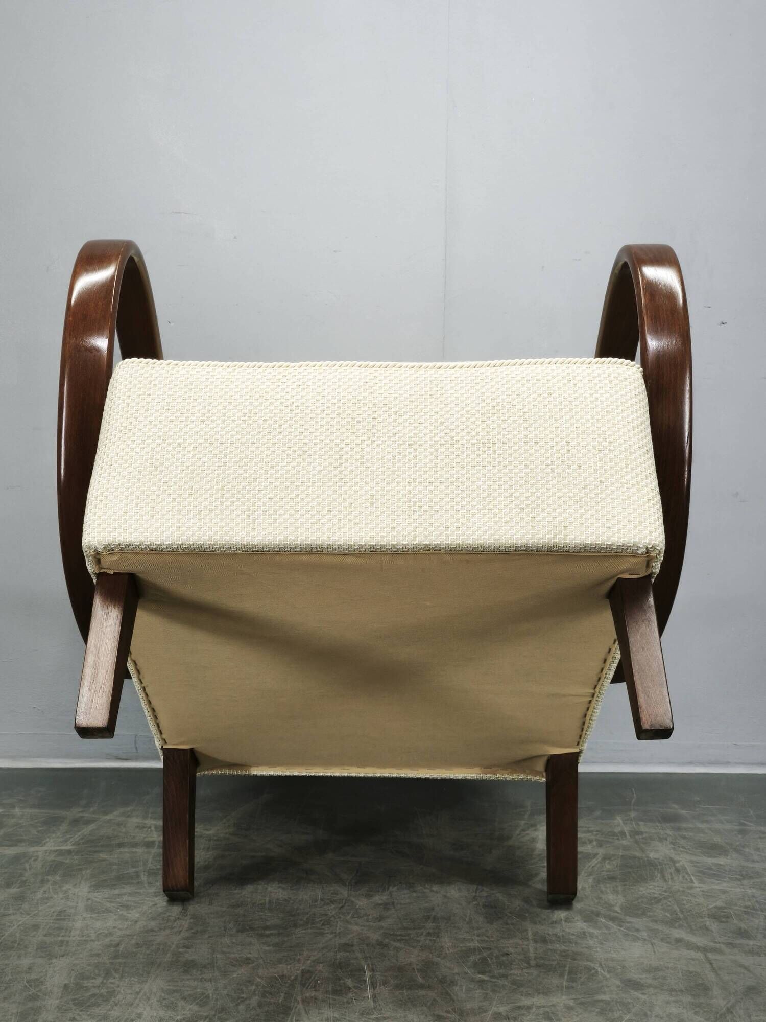 Jindřich Halabala Art Deco Bentwood Armchair, Czechoslovakia 1940s
