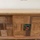 Rattan sideboard and ceramic tiles from vallauris 50s
