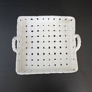 Vide-poche tressé vintage 1960