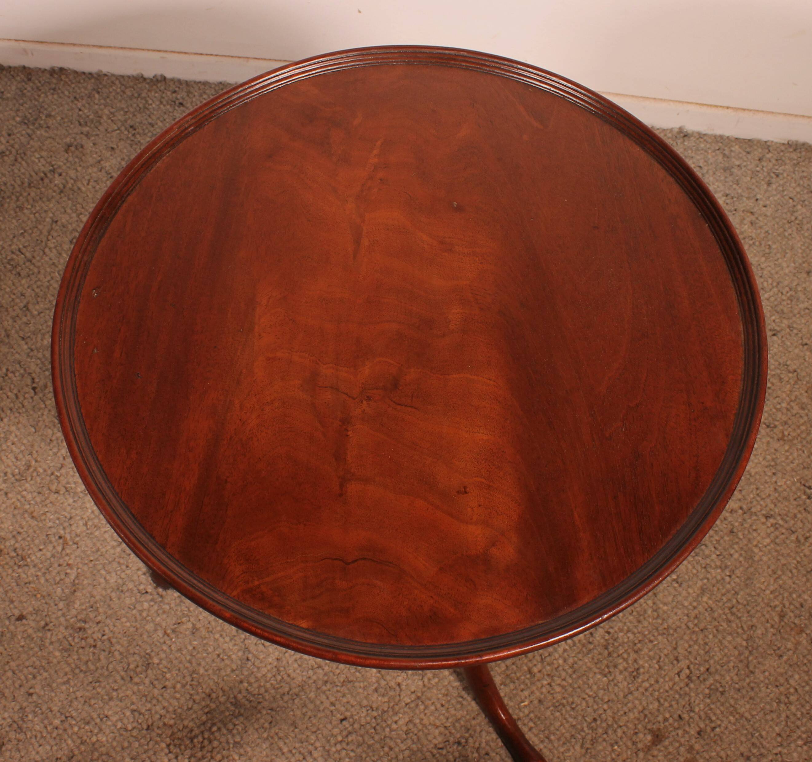 Small Mahogany Pedestal Table Circa 1800
