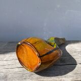 Vintage ceramic vase with drips
