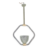 Amazing Clear Rostrato Murano Glass Chandelier by Barovier & Toso, 1940s