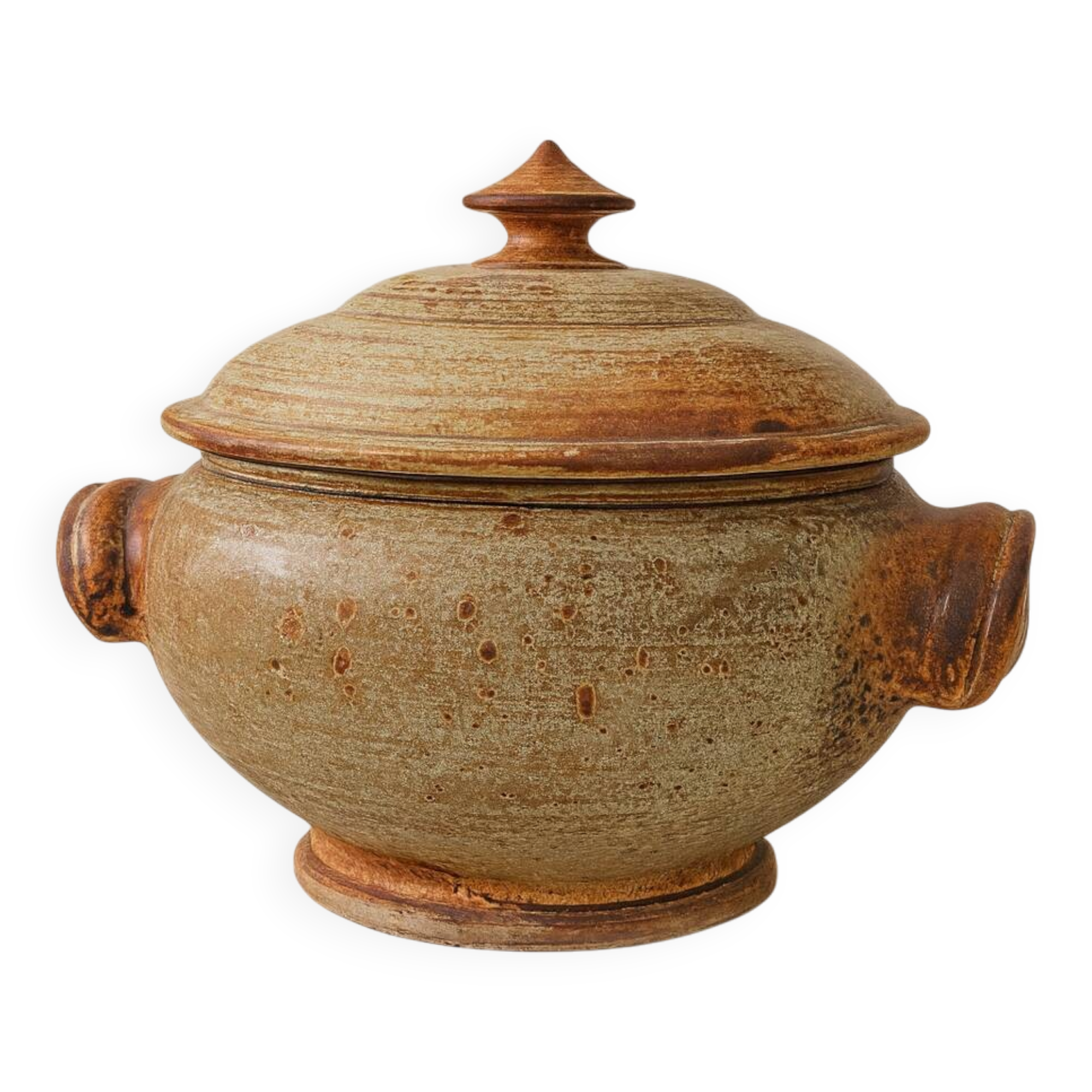 Handcrafted stoneware soup tureen – Potter's work – Jean-Pierre Prud'homme
