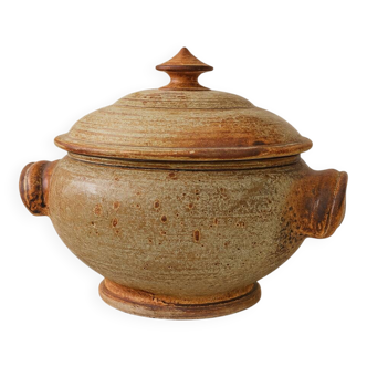 Handcrafted stoneware soup tureen – Potter's work – Jean-Pierre Prud'homme