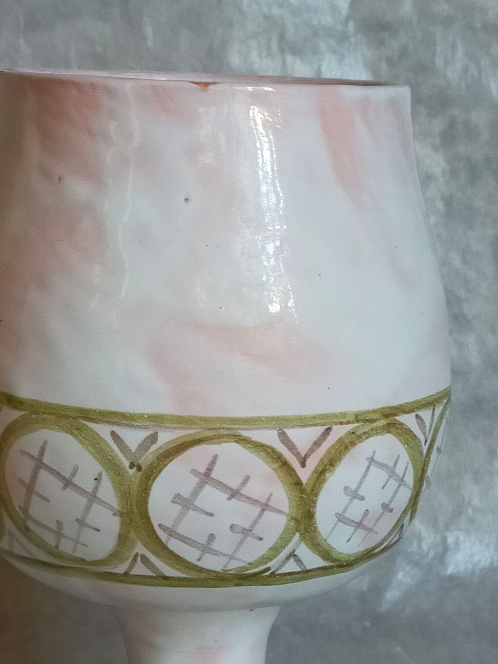 Ceramic vase of Cécile Midas vintage 50s