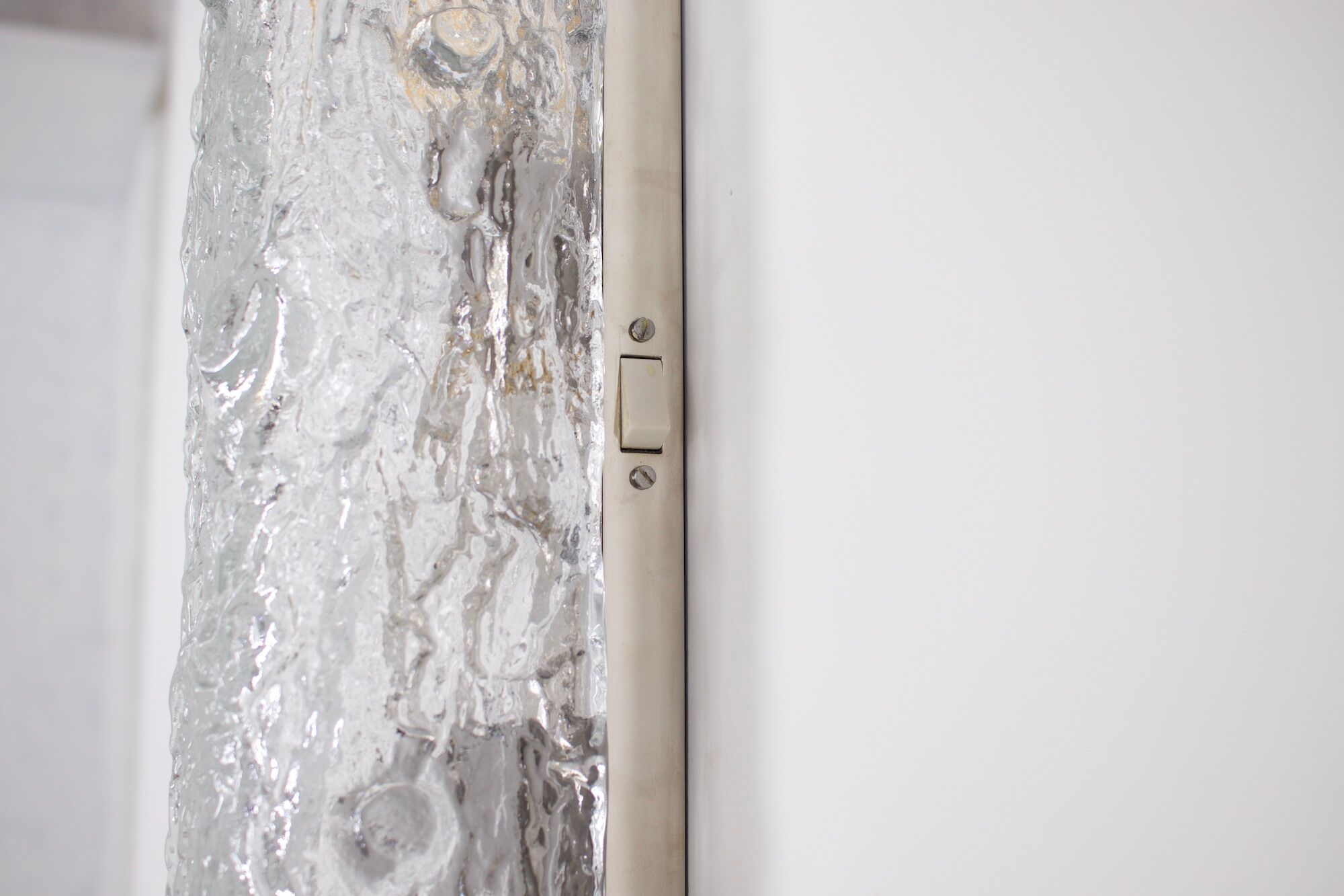Wall lamp ice glass "bark".