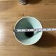 Vase ocher beige green black 1950 1960 ceramic
