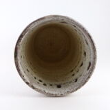 Vase rouleau blanc nuancé 1960