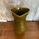 Old pitcher sarreguemines green ceramic vintage vine decor