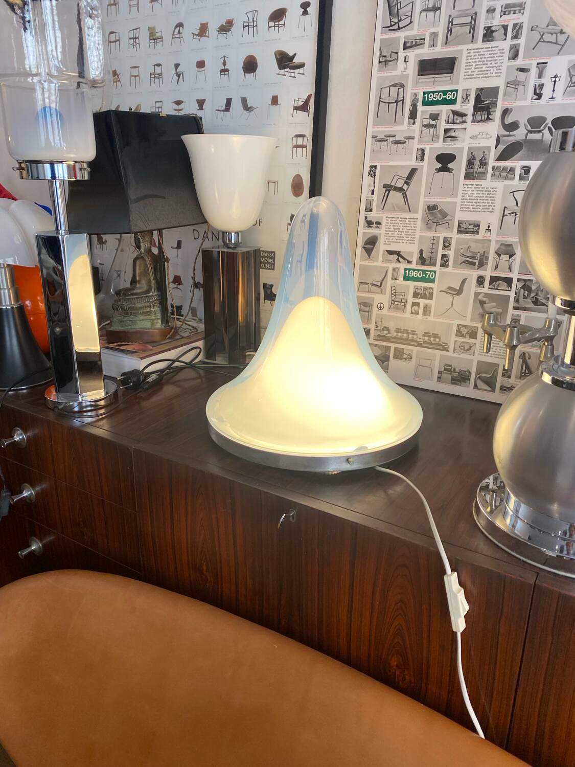 LS144 lamp designed by Carlo Nason, Mazzega edition