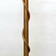 Floor lamp in hammered brass and gilded metal with reptilian decoration - Vintage from the 4s to