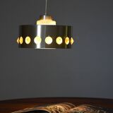 Metal and glass pendant lamp