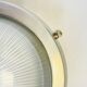 Minimalist ceiling light in Holophane type glass and aluminum LAMP-7057