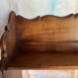 carved wooden wall shelf – Rustic and authentic feel