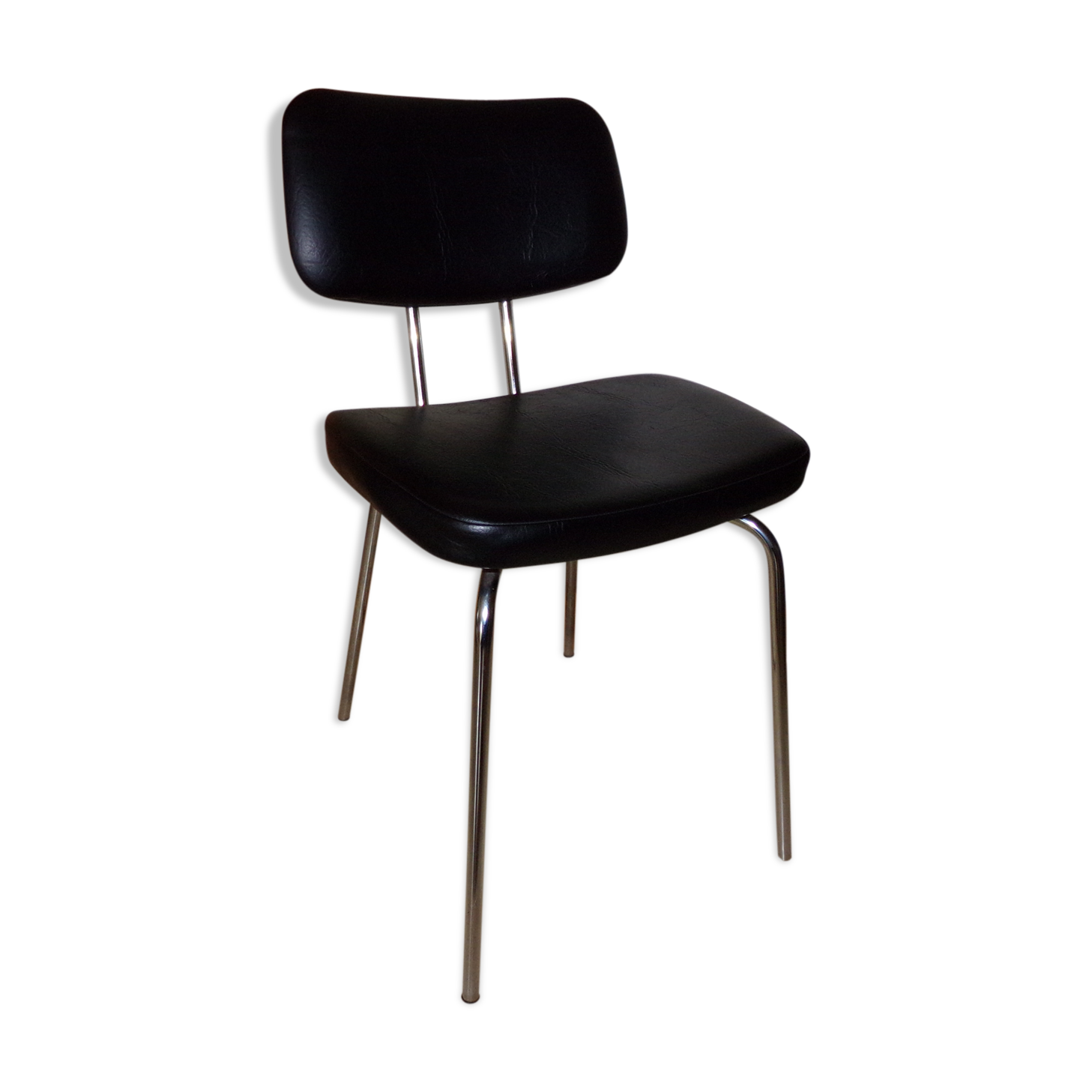 Chair faux leather black