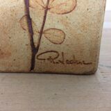 Raymonde Leduc herbarium triangular vase, ceramics