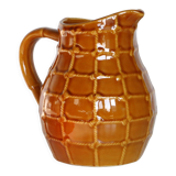 Saint Clement pitcher, string pattern, 1950s vintage French