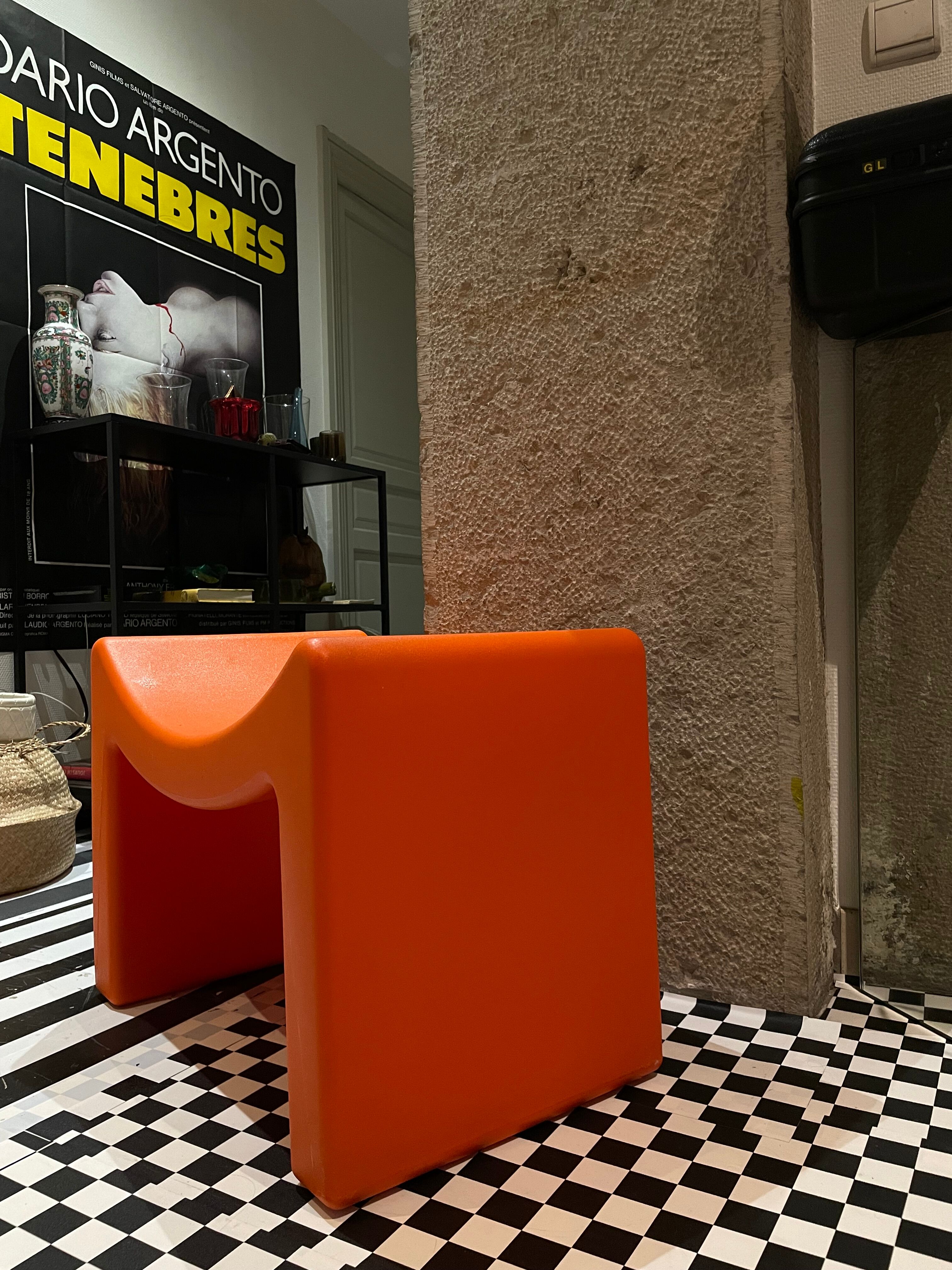 Stool M stool ultra design contempo seat orange by Marzais Creations