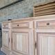 Buffet in solid cherry wood, fully sandblasted.