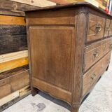 19th-century oak chest of drawers