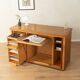 Very rare functional mid-century desk, 1960s, solid wood, Germany