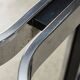 Sculpted Chrome Base Coffee Table with Glass Top