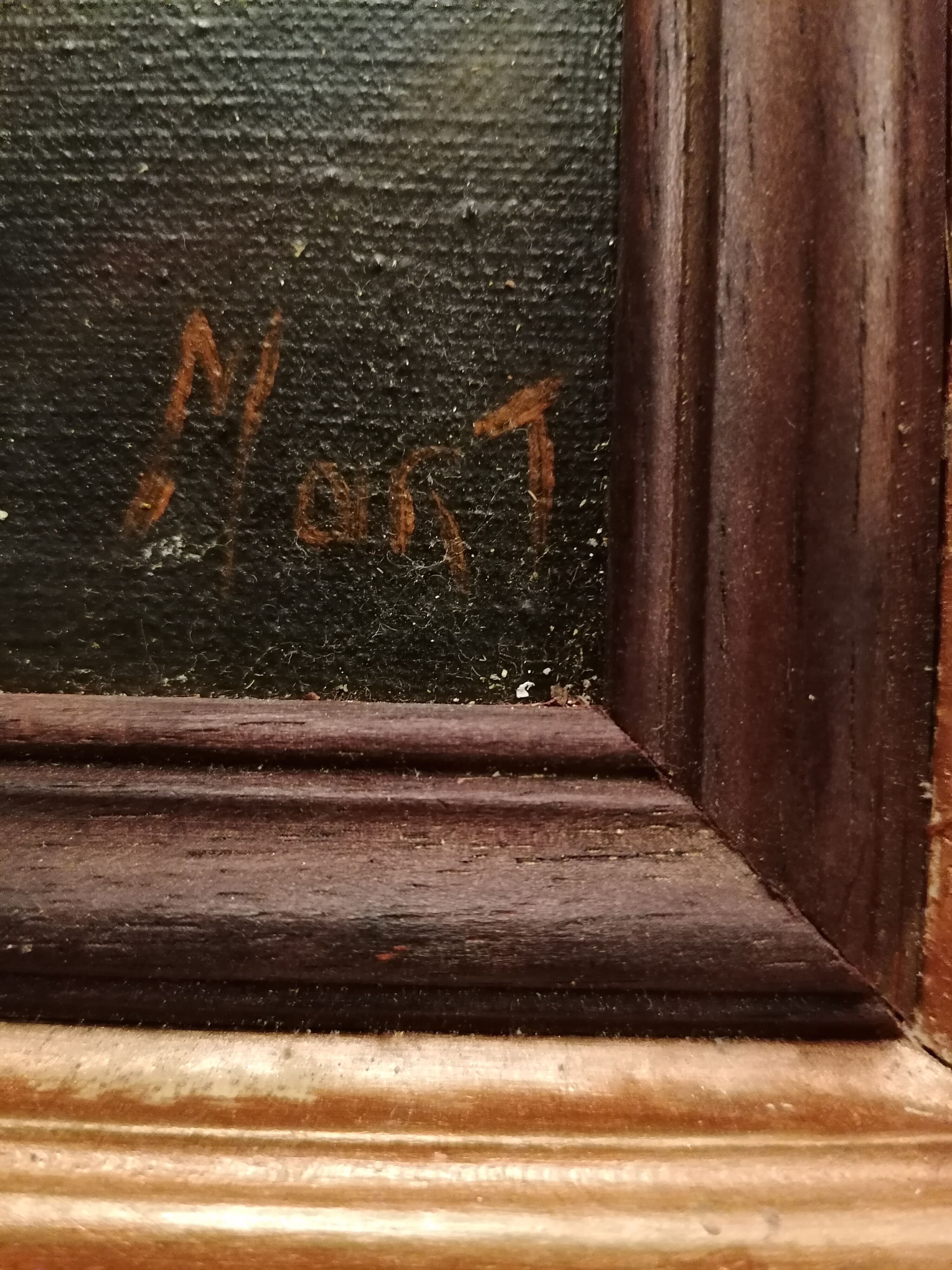 Oil on canvas, early 20th