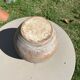 Vintage green glazed terracotta pot – rustic Provence spirit
