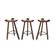 3x Vintage Spanish brutalist ‘Marbella’ stool by Confonorm, 70s