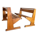 oak community bench, 1950
