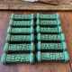 12 green ceramic knife holders