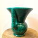 Green Vallauris ceramic vase
