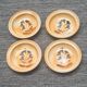 Lot de 4 assiettes creuses : Grès du Marais