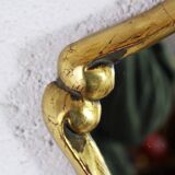 Miroir en bois doré à la feuille
