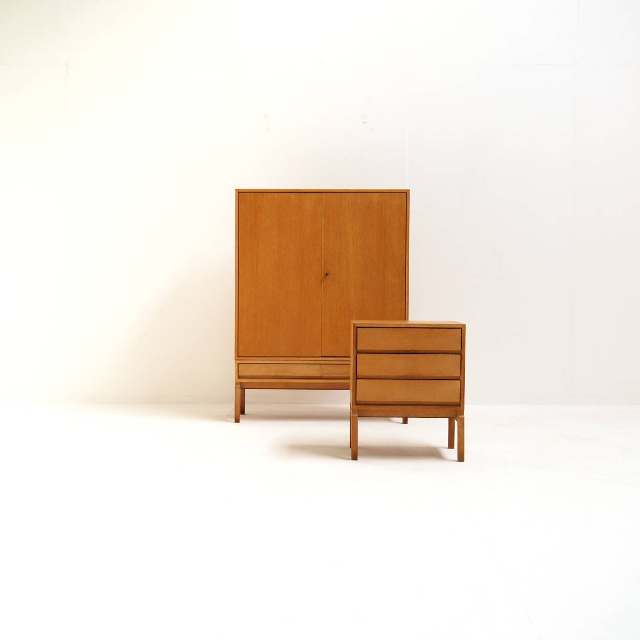 Ikea ‘mtp’ wardrobe by marian grabinski for ikea, 1963, natural oak