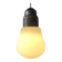 Opaline "Big Bulb" Suspension lamp, Italy 1950s
