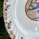 Plat et assiettes art deco, Longwy - décor Maurice