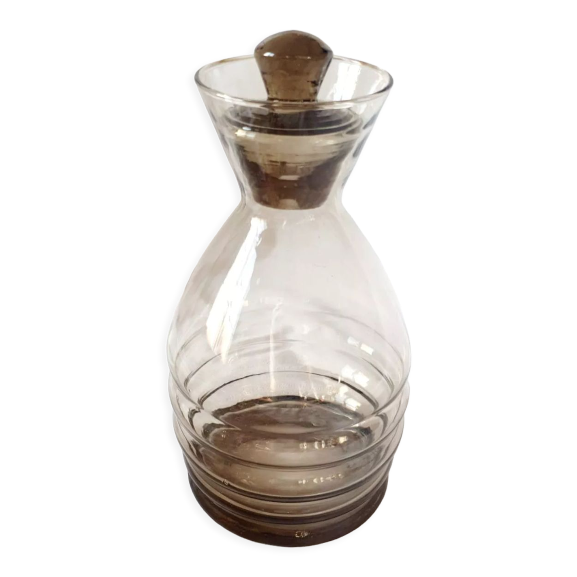 Amber Art Deco Carafe 30s