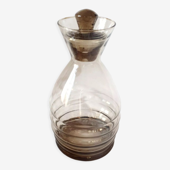 Carafe art déco ambrée années 30