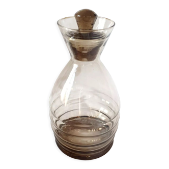 Carafe art déco ambrée années 30