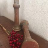 Terracotta candlesticks signed