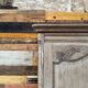 Oak wardrobe in Louis XV style