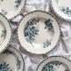 6 ironstone soup plates “Mûre” Badonviller