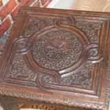 Side table carved top