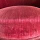 Paire de fauteuils crapaud velours